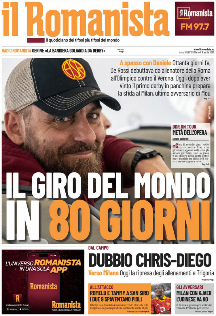 Portada de Romanista (Italia)