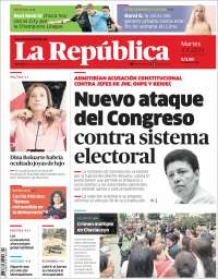 Portada de La Republica (Perú)