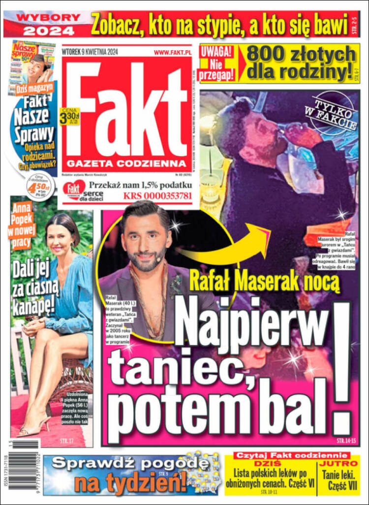 Portada de Fakt (Polonia)