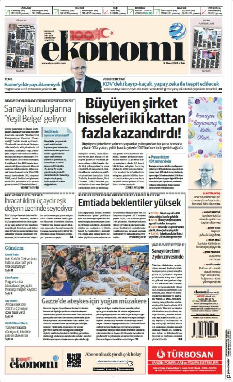 Portada de Dünya (Turqu&iacute;a)