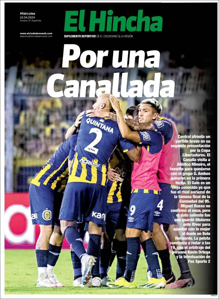 Portada de El Hincha (Argentina)