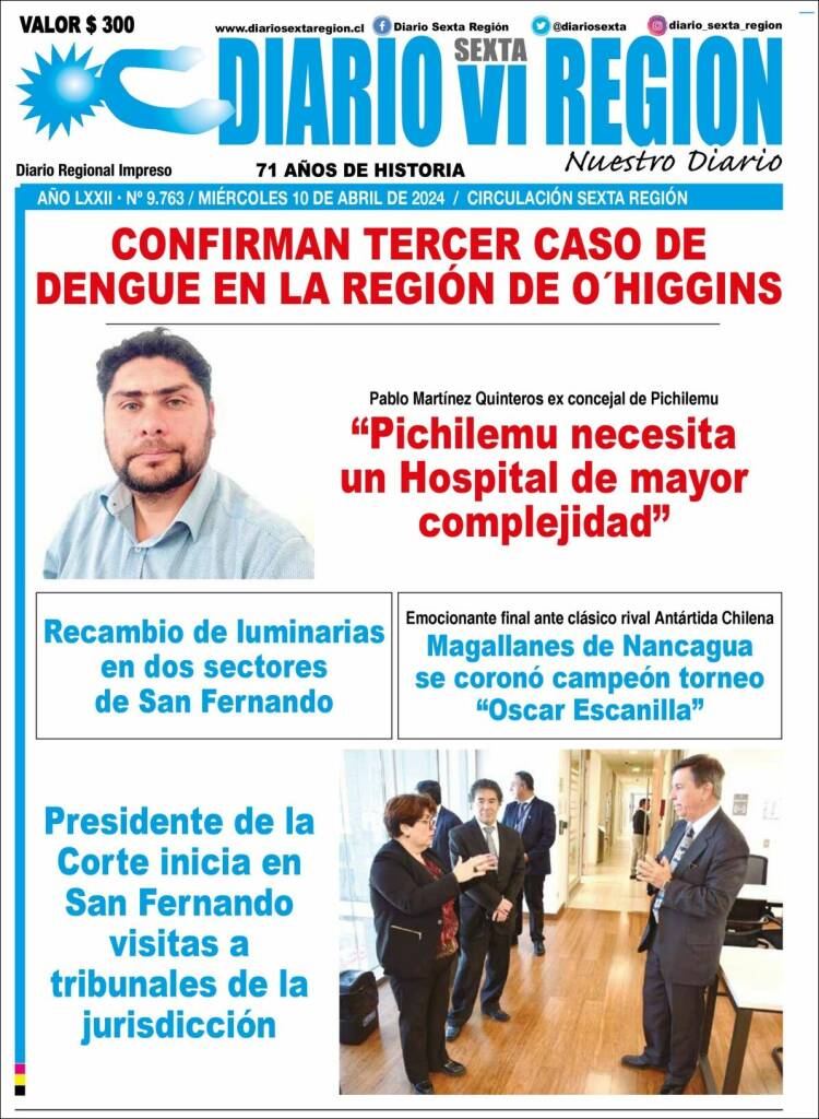 Portada de Diario VI Región (Chile)