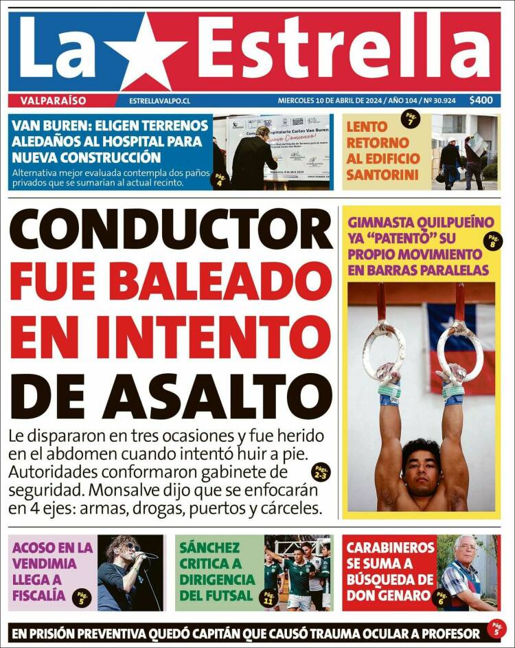 Portada de Estrella de Valparaiso (Chile)