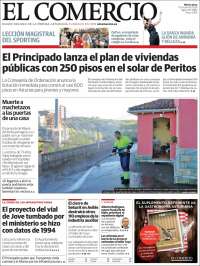 Portada de El Comercio - Gijón (España)