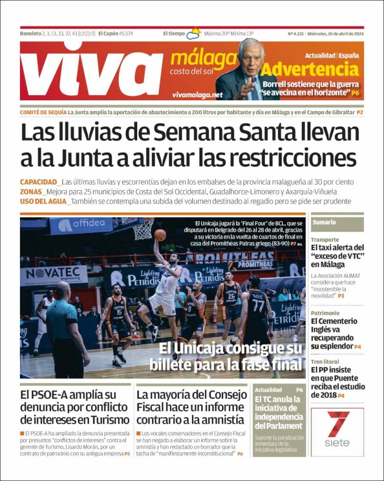 Portada de Viva Málaga (España)