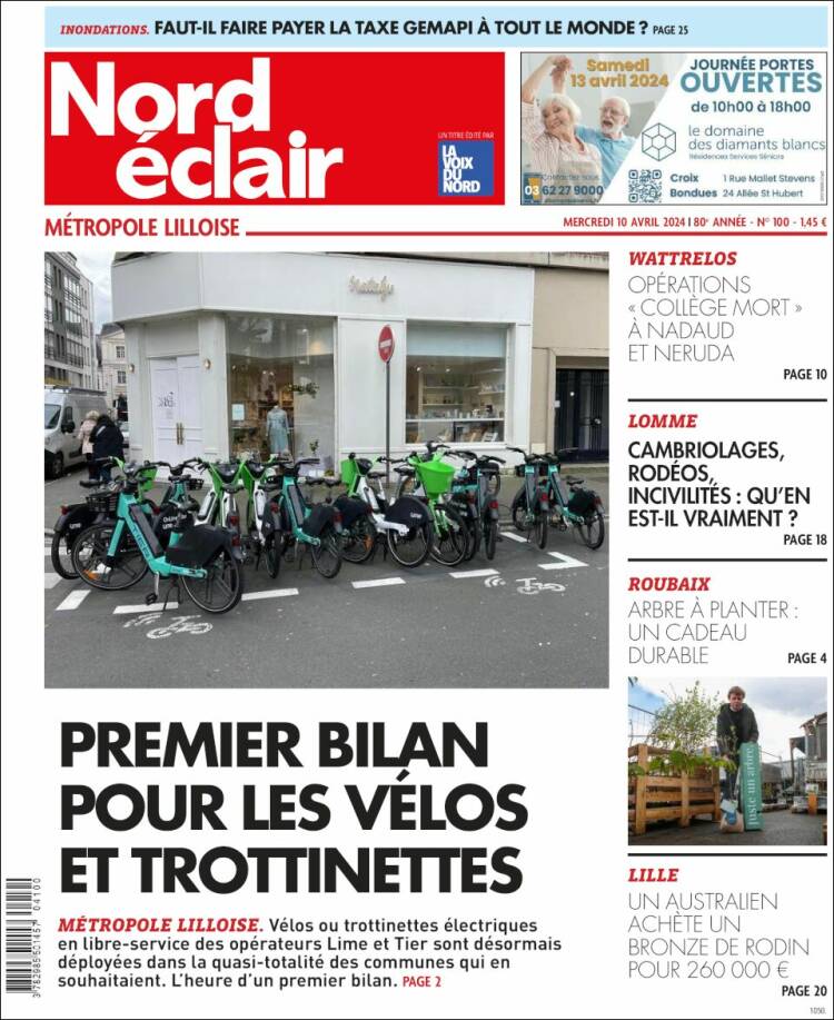 Portada de Nord Éclair (Francia)
