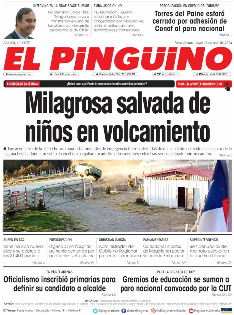 Portada de El Pingüino (Chile)