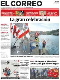 Portada de El Correo (España)