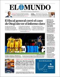 Portada de El Mundo (España)