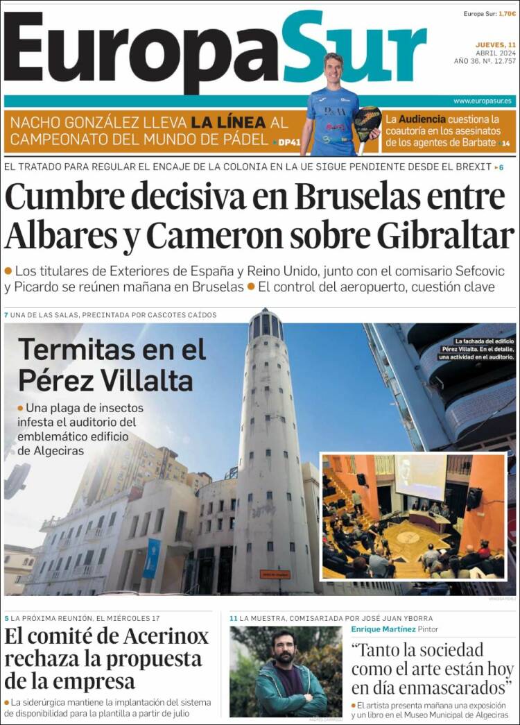 Portada de Europa Sur (España)