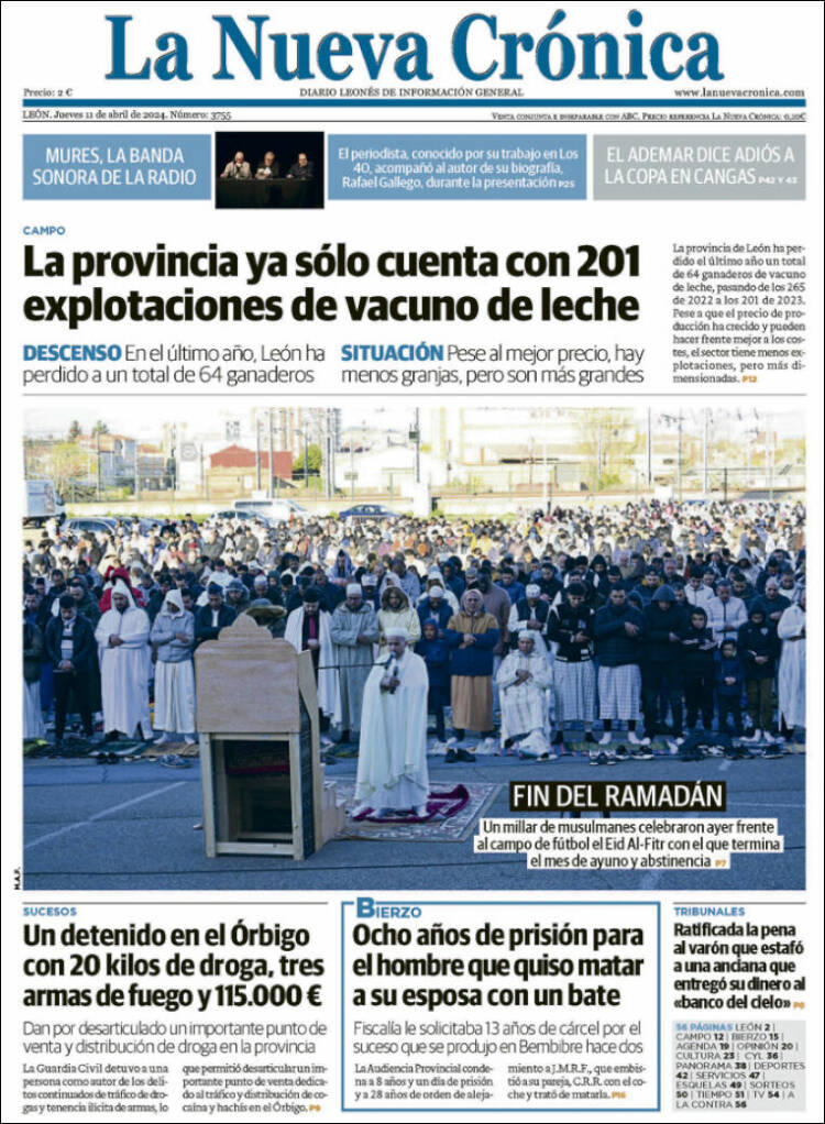 Portada de La Nueva Crónica (España)