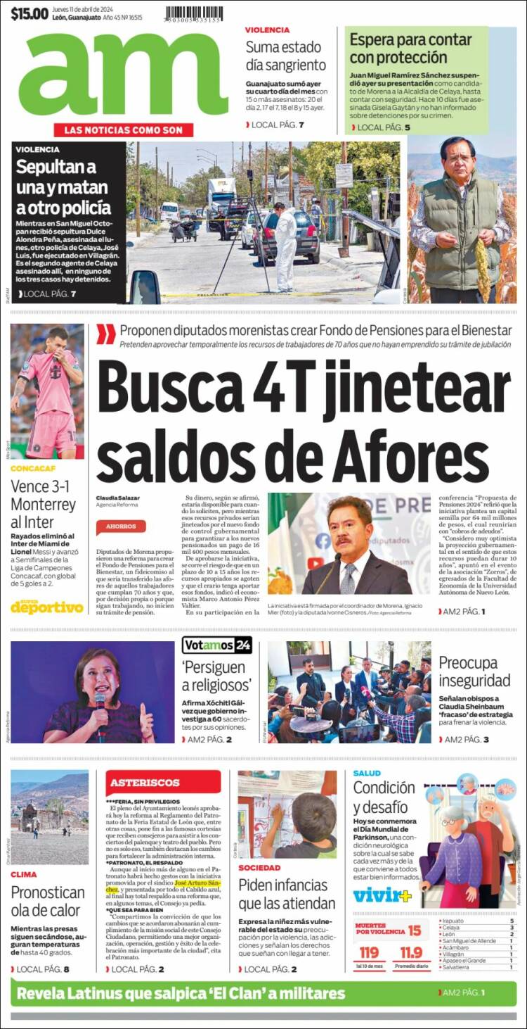 Portada de Al Día A.M. (M&eacute;xico)