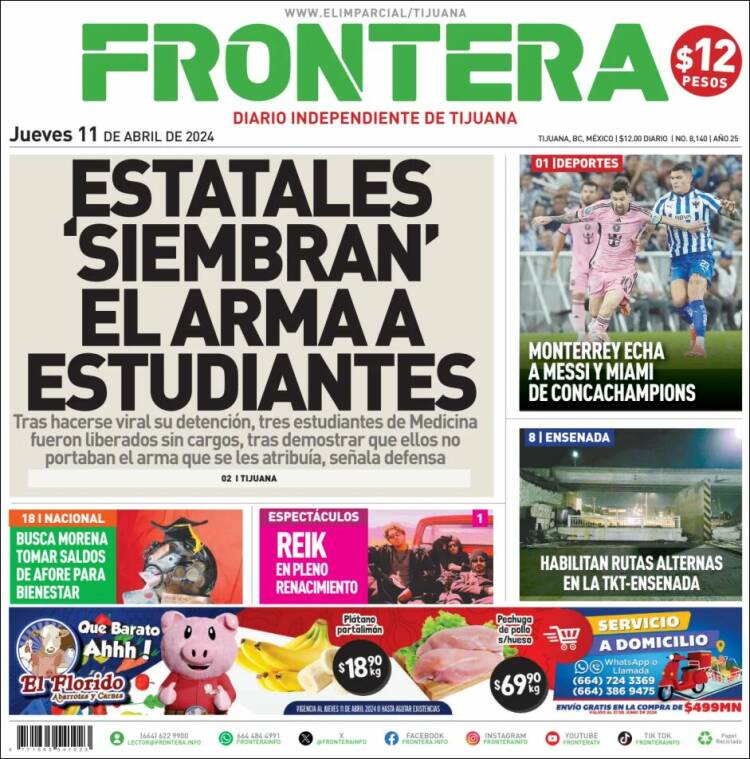 Portada de Frontera (M&eacute;xico)