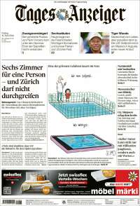 Portada de Tages-Anzeiger (Suiza)