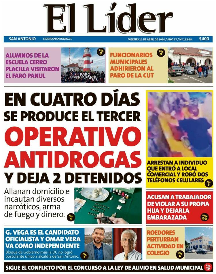 Portada de Lider de San Antonio (Chile)