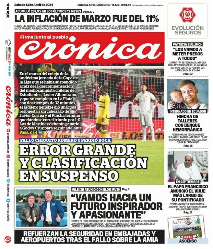 Portada de La Voz del Chaco (Argentina)