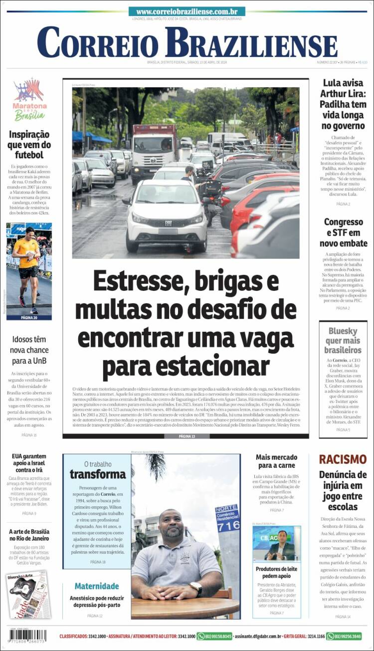 Portada de Correio Braziliense (Brasil)