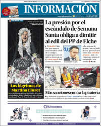 Portada de Diario Información (España)