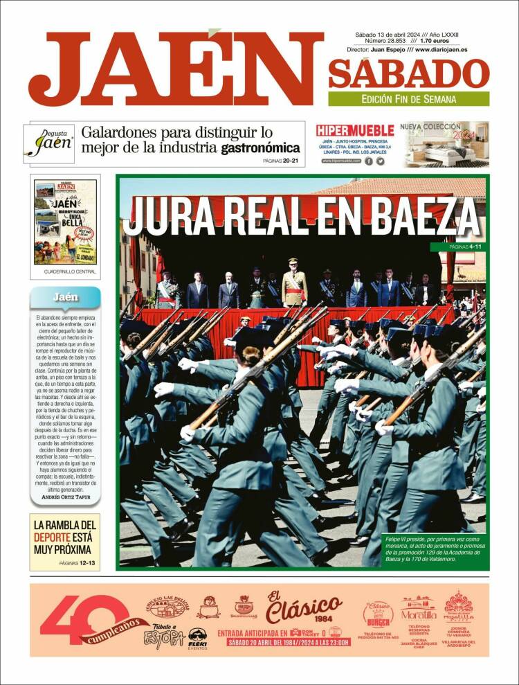 Portada de Diario Jaén (España)
