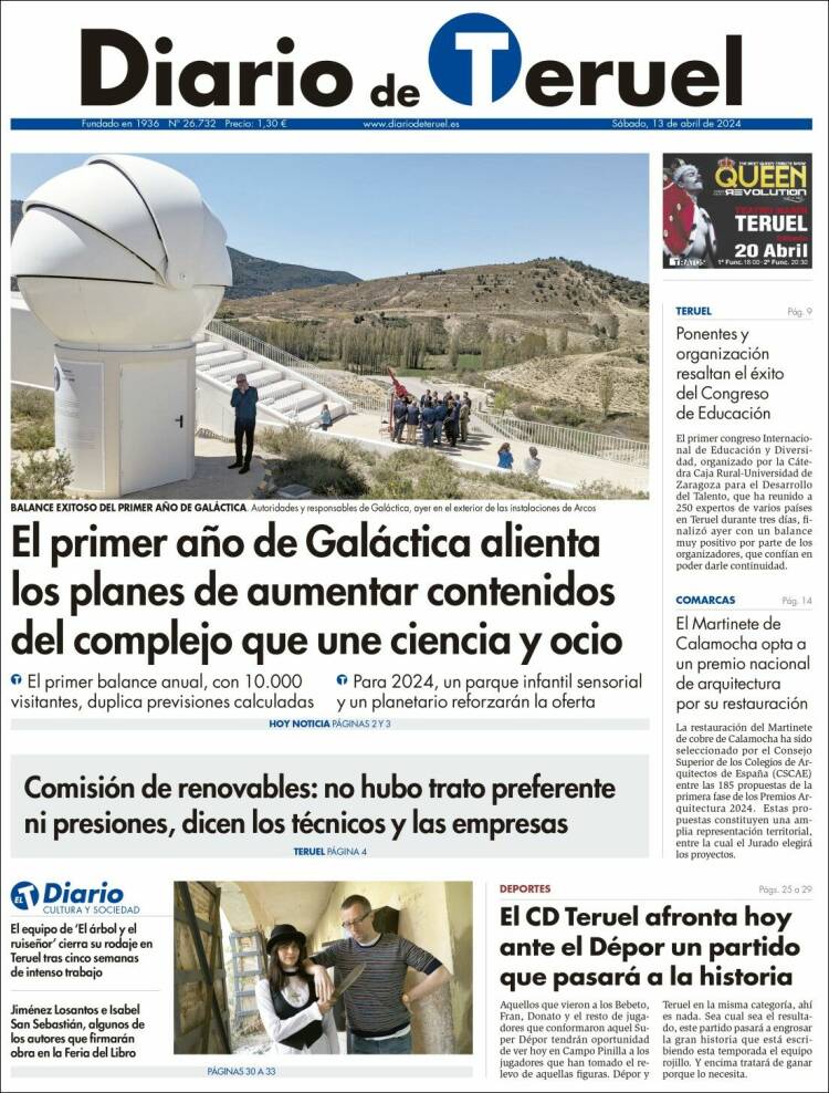 Portada de Diario de Teruel (España)