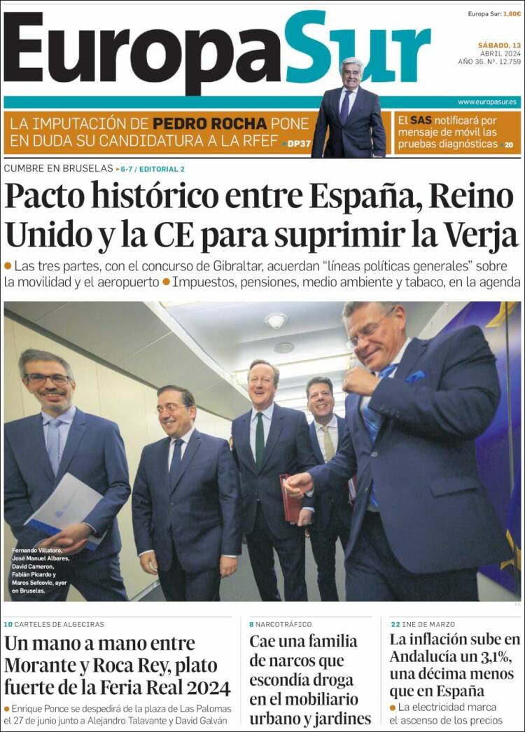 Portada de Europa Sur (España)