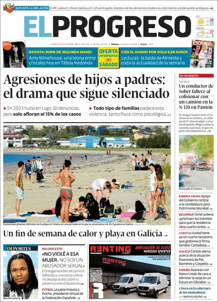 Portada de El Progreso (España)