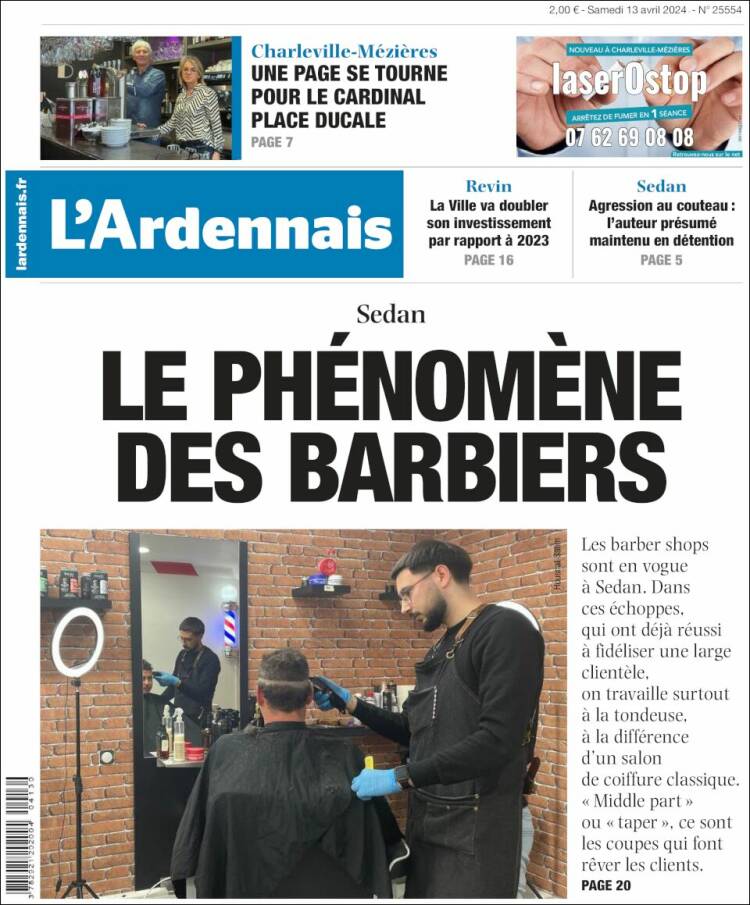 Portada de L'Ardenais (Francia)