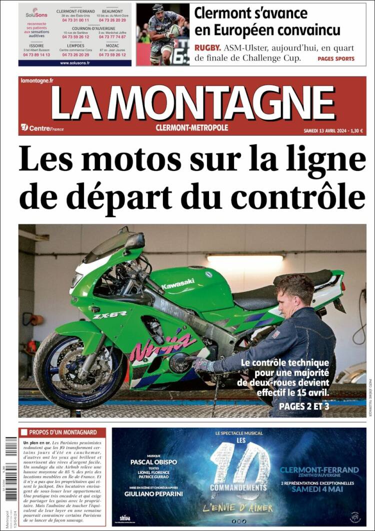Portada de La Montagne (Francia)