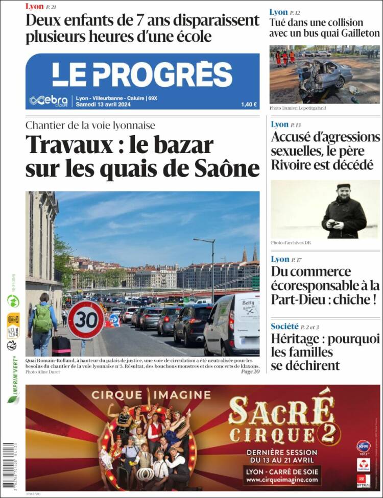 Portada de Progres de Fecamp (Francia)
