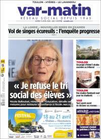 Portada de Var-Matin (Francia)