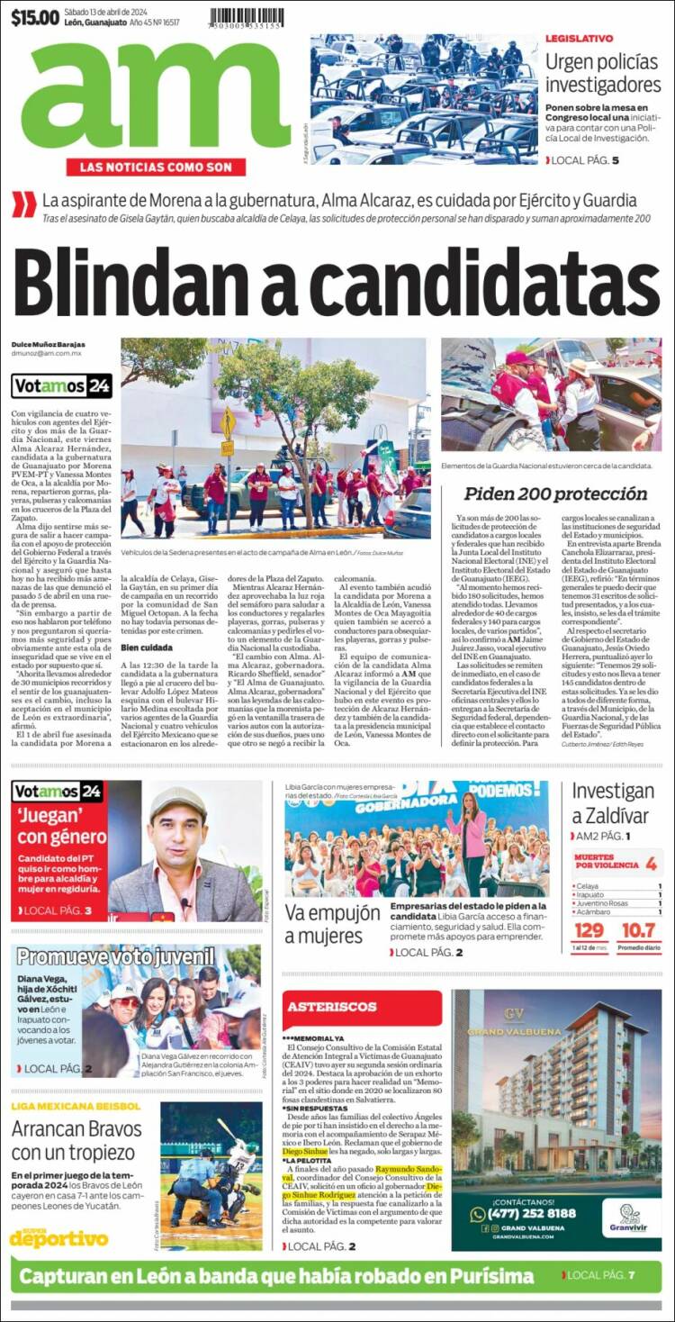 Portada de Al Día A.M. (M&eacute;xico)