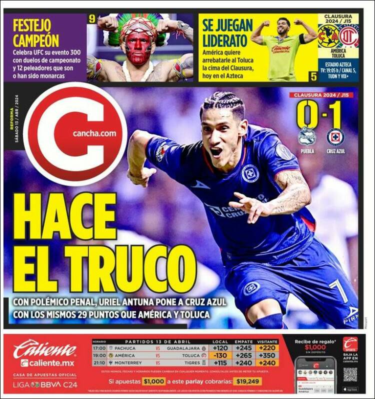 Portada de Cancha (M&eacute;xico)