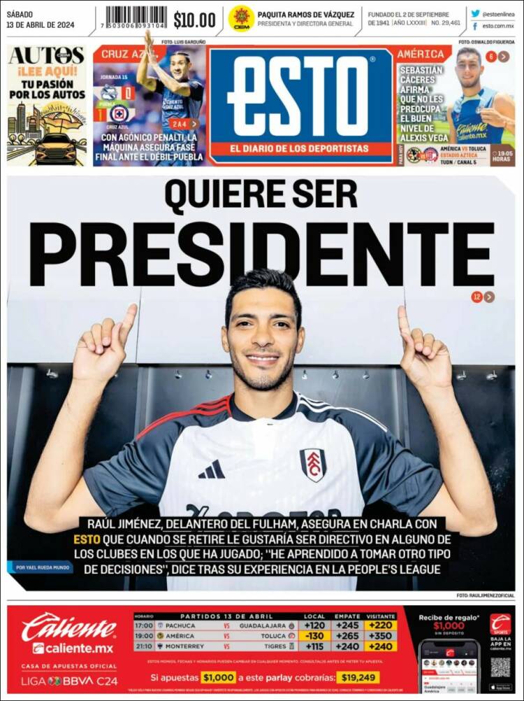 Portada de Esto (M&eacute;xico)