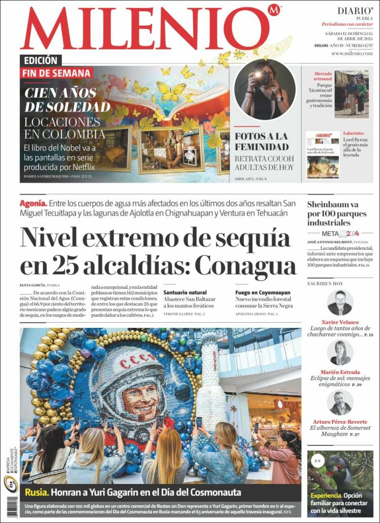 Portada de Milenio de Puebla (M&eacute;xico)