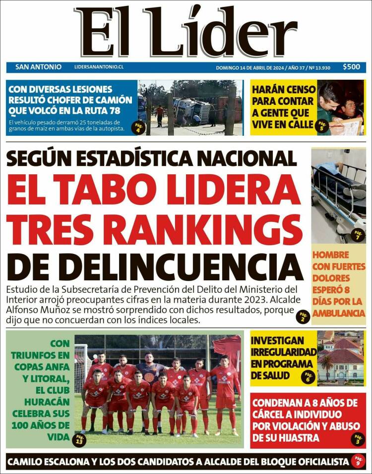 Portada de Lider de San Antonio (Chile)