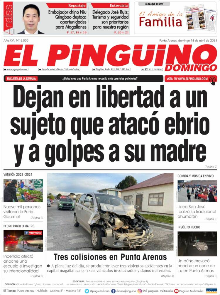 Portada de El Pingüino (Chile)