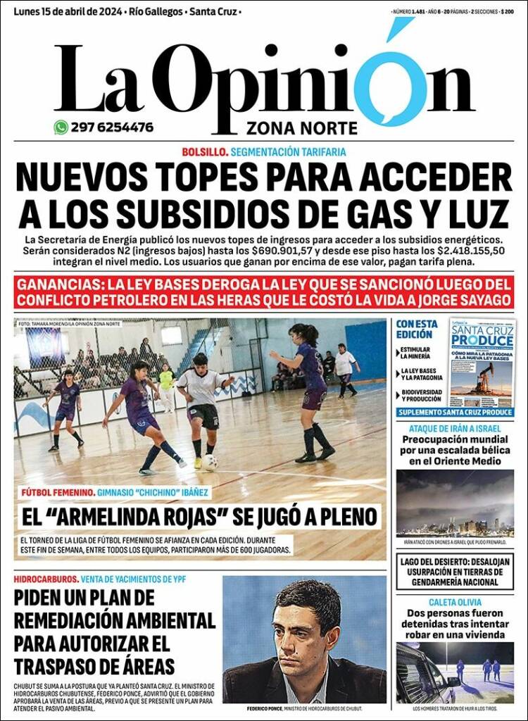 Portada de La Opinión Zona Norte (Argentina)