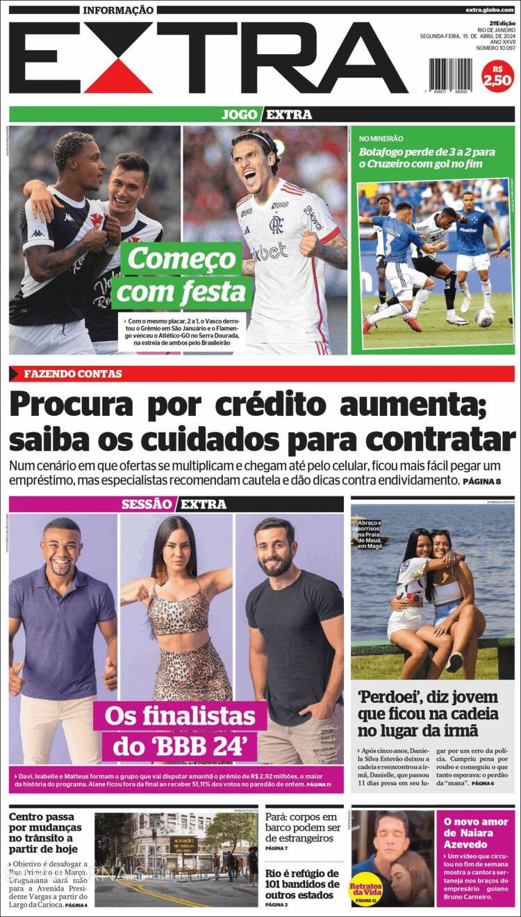 Portada de Extra (Brasil)