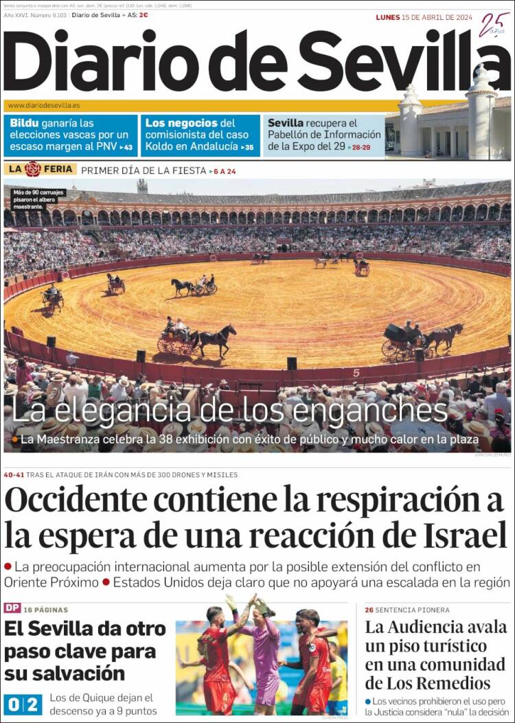 Portada de Diario de Sevilla (España)