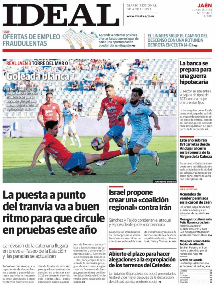 Portada de El Ideal de Jaén (España)