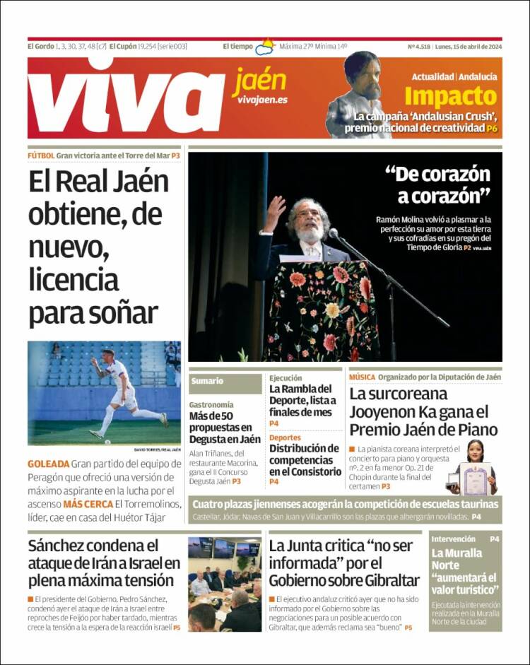 Portada de Viva Jaén (España)