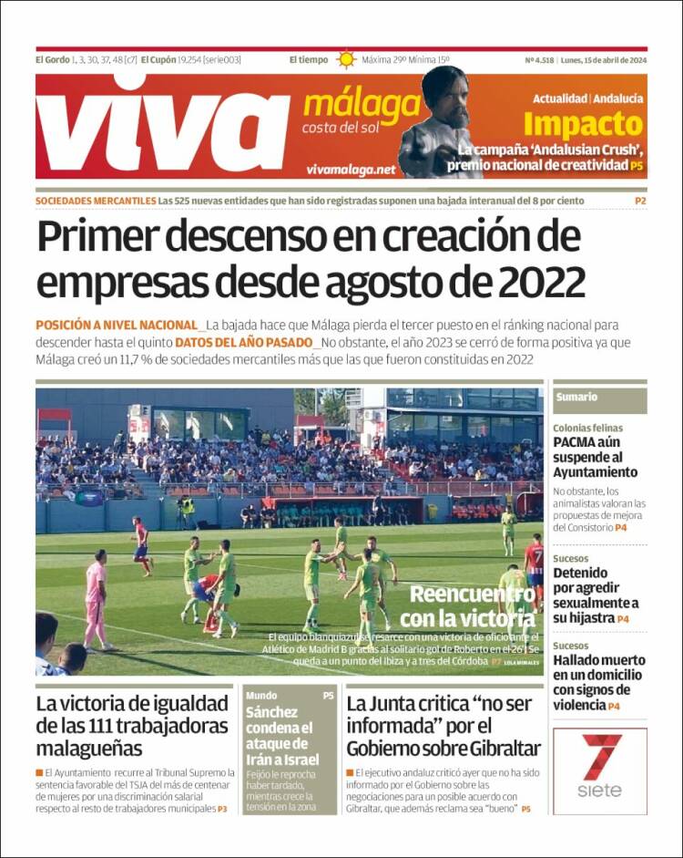 Portada de Viva Málaga (España)