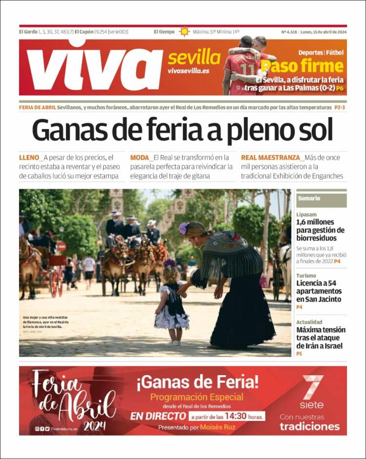 Portada de Viva Sevilla (España)