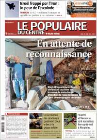 Portada de Le Populaire du Centre (Francia)