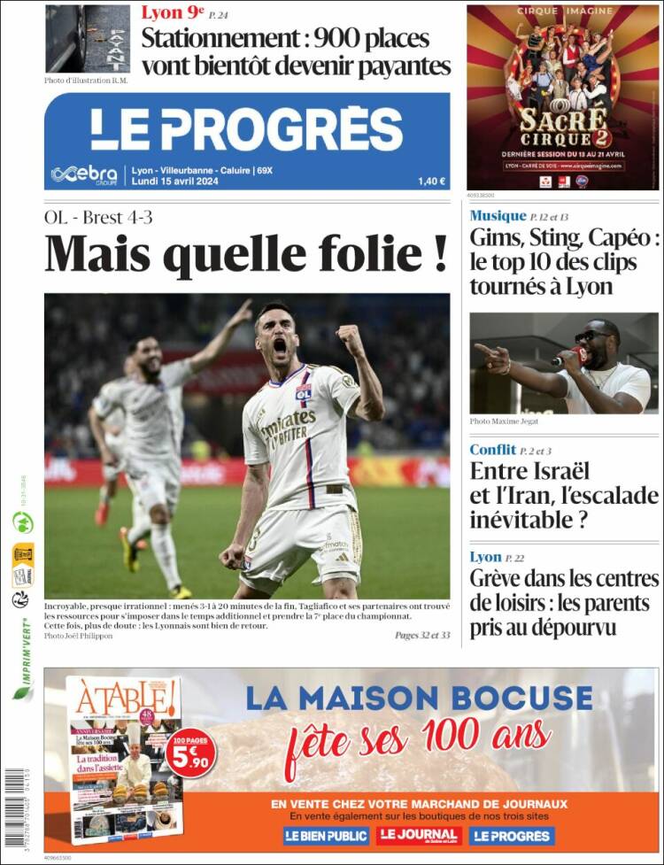 Portada de Progres de Fecamp (Francia)