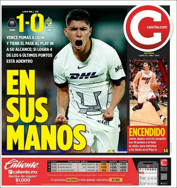 Portada de Cancha (M&eacute;xico)
