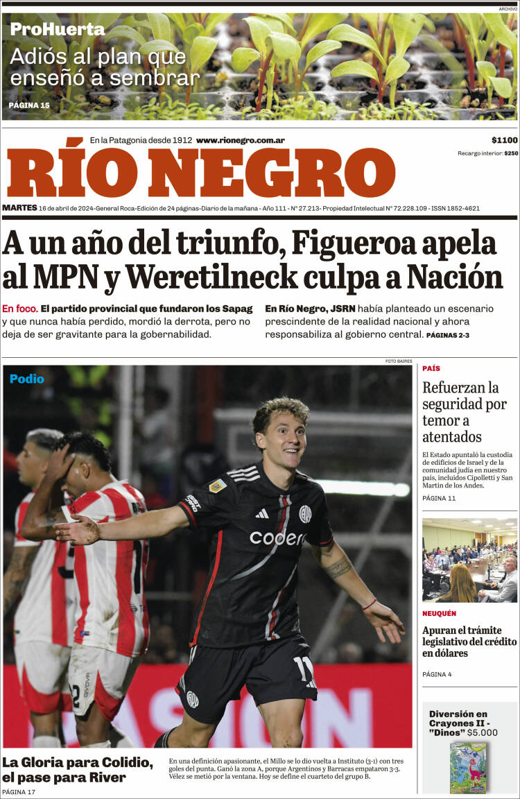 Portada de Rio Negro (Argentina)