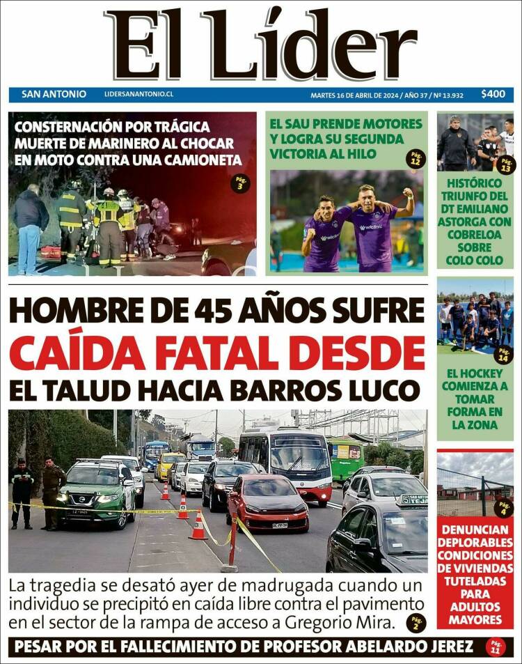 Portada de Lider de San Antonio (Chile)