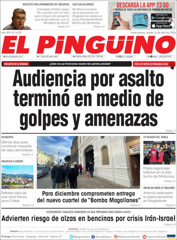 Portada de El Pingüino (Chile)