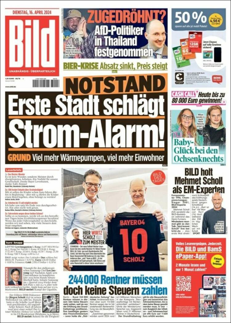Portada de Bild (Alemania)
